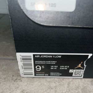 Jordan 1 low Court Purple